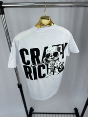 Tricou Barbati “ CRAZY RICH” Alb