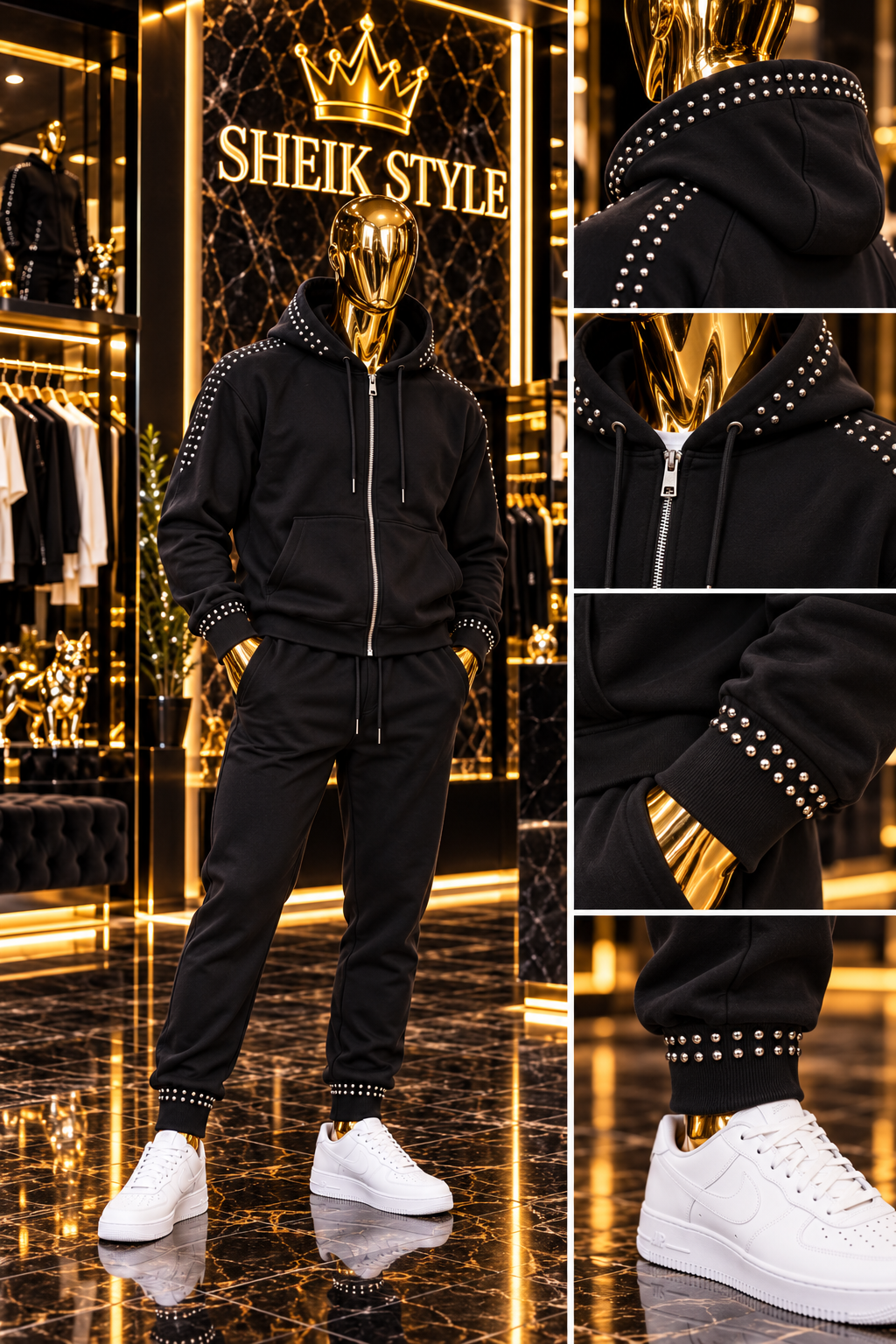 TRENING BARBATI BLACK ROCKSTAR