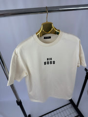 Tricou Barbati “ BIG BOSS” Crem