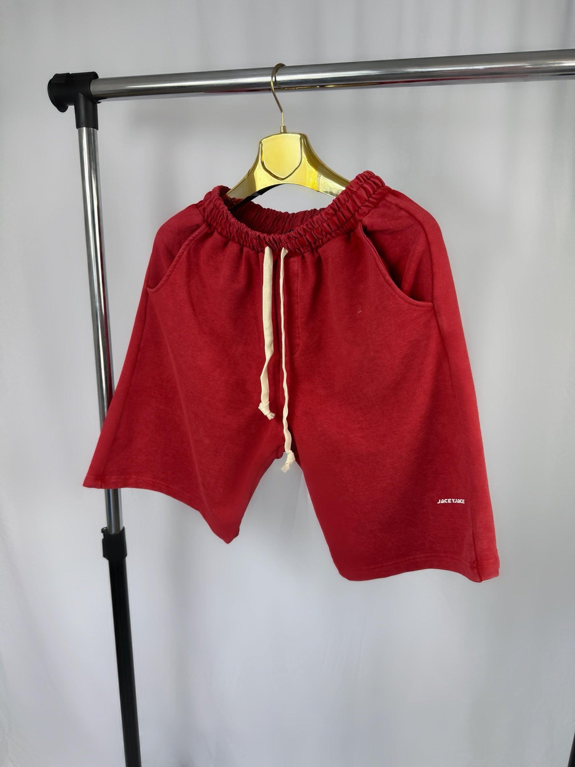 Pantaloni Barbati Rosu Oversize