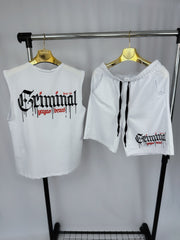 Compleu Barbati “ Crim” Alb