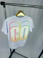 Tricou Barbati “ GO” Alb Premium