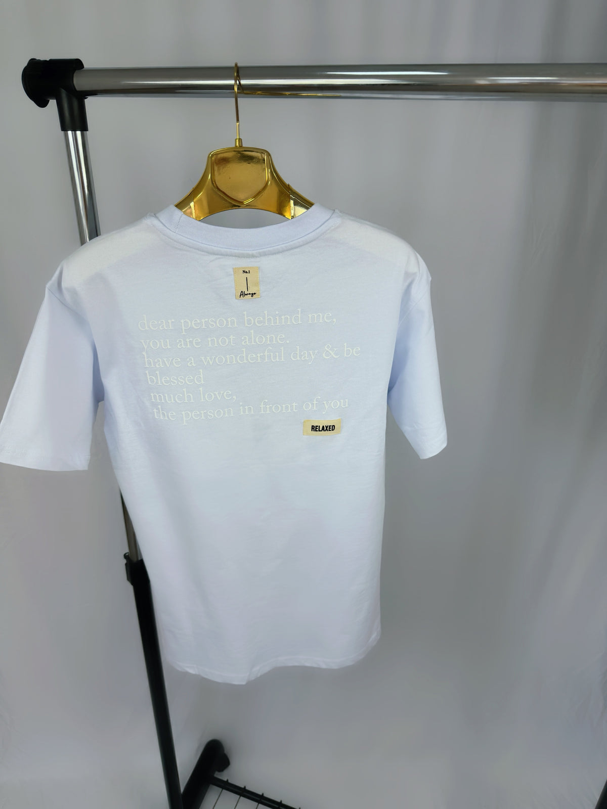 Tricou Barbati “ NO 1” Alb Premium