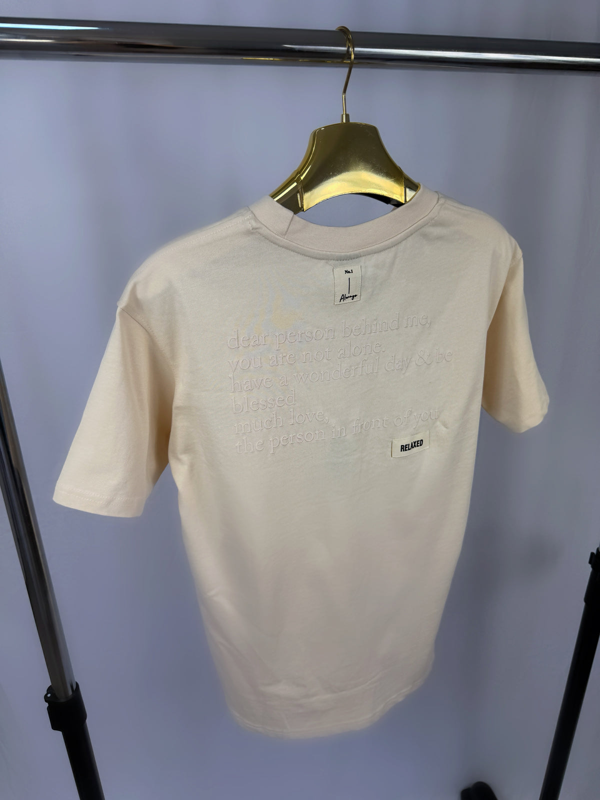 Tricou Barbati “ NO 1” Crem Premium