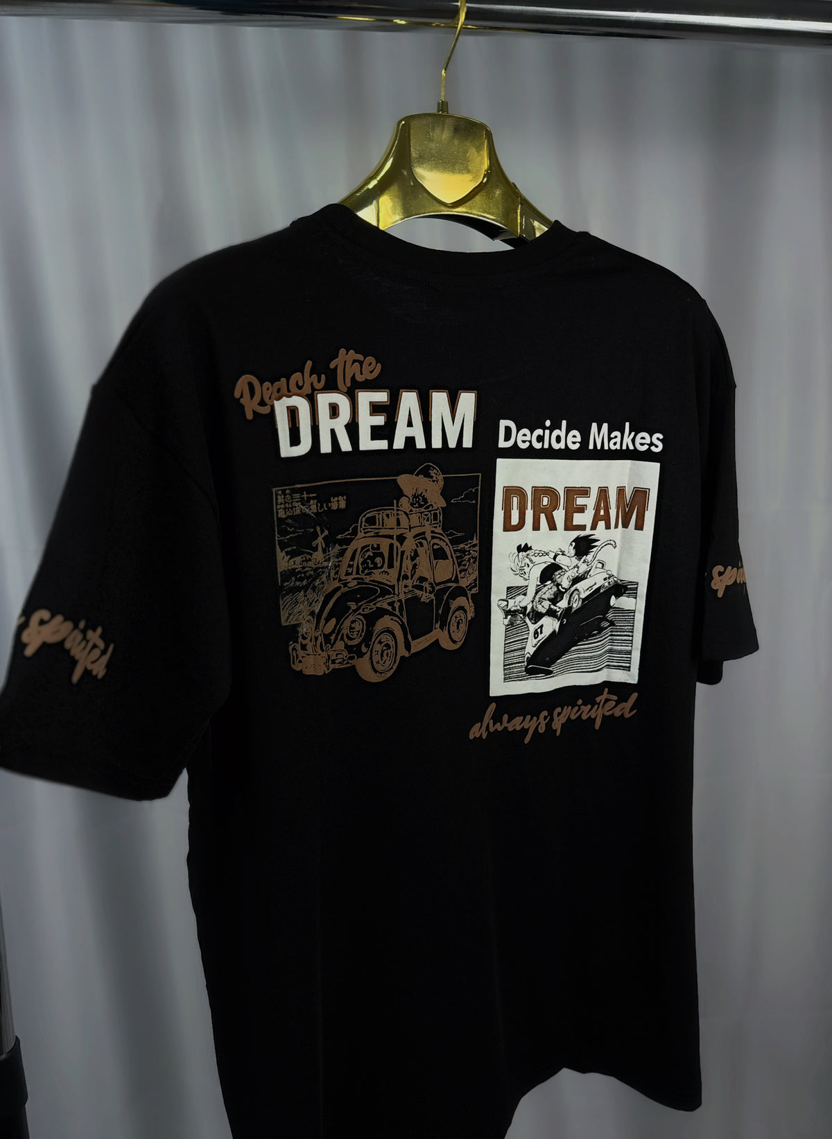Tricou Barbati “ Dream” Black Oversize