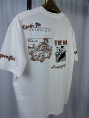 Tricou Barbati “ Dream “ White Oversize