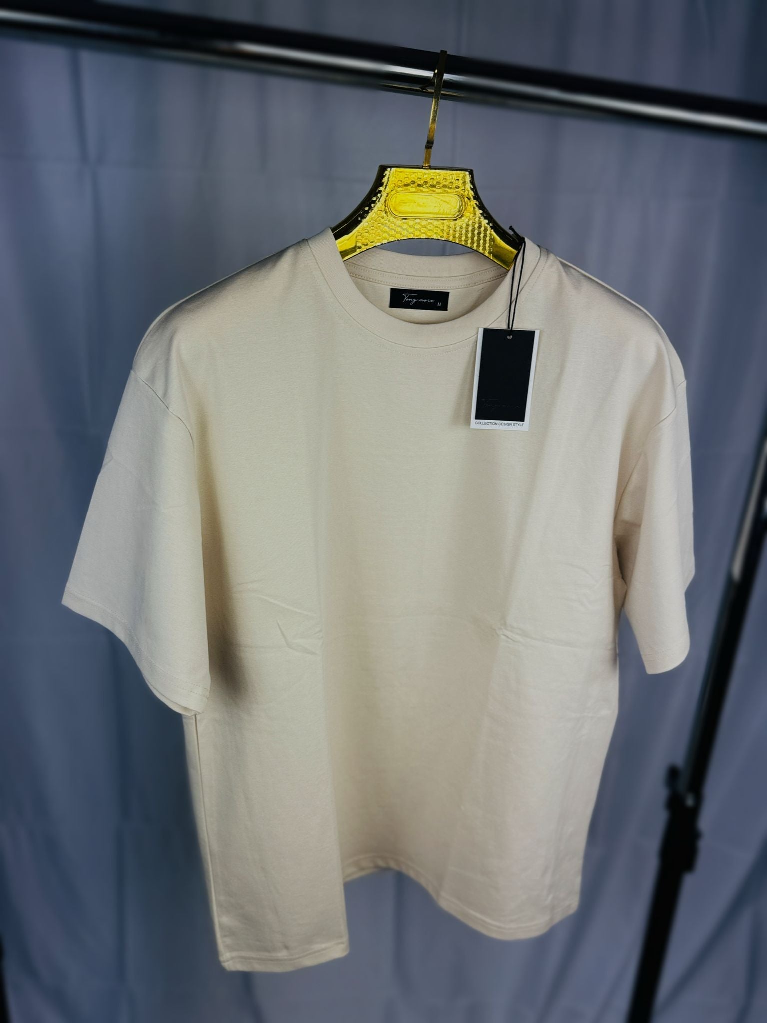 Tricou Barbati " ROCK" Crem